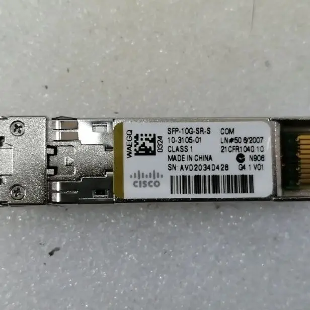 

Модуль приемопередатчика Cisco sfp-10g-sr-s 10 GBASE-SR SFP +