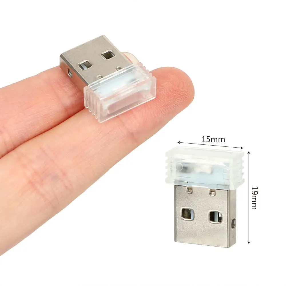 Декоративная автомобильная лампа Mini USB светодиодные атмосферные огни