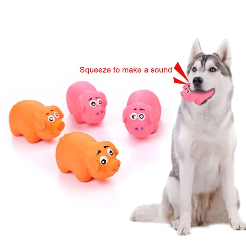Игрушка для домашних питомцев игрушка со звуком свинка животное забавная форма