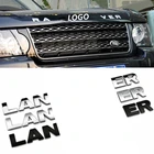 3d-буква, Хромированная передняя наклейка на головку автомобиля, крышка капота, эмблема для Land Rover Range Rover Velar Sport Discovery 2 3 4 Defender