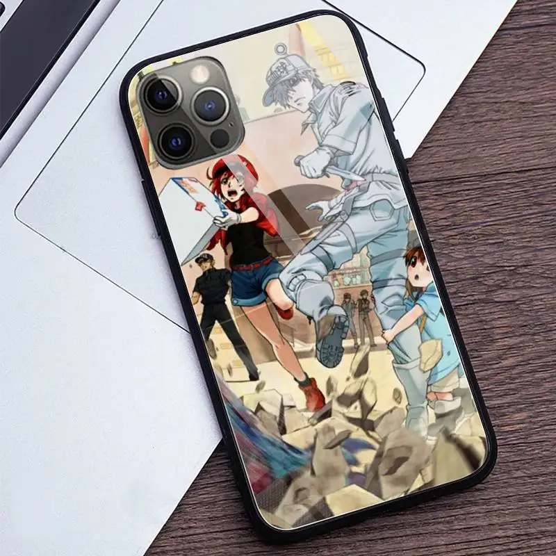 

Anime Cells At Work Hot Sale Phone Cases Tempered Glass For iPhone 12 Pro Max Mini 11 Pro XR XS MAX 8 X 7 6S 6 Plus SE 2020 case
