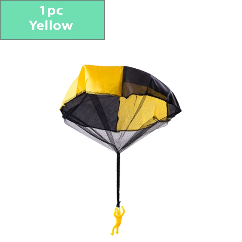1pc Yellow 2 шт. мини-парашют парашюта для рук, игрушки для детей, для улицы и в помещении, забавные игры, обучающие игрушки для детей, парашют, игра для мужчин - Цвет: 1pc Yellow