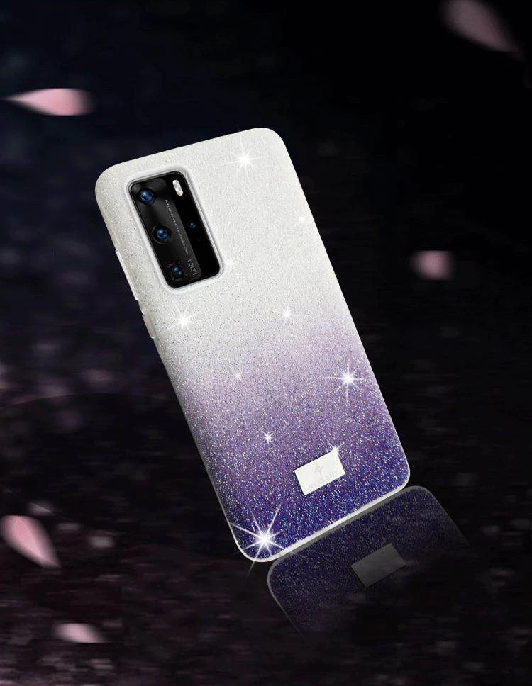 Роскошный блестящий бриллиантовый чехол для Huawei P40 Pro высококачественный