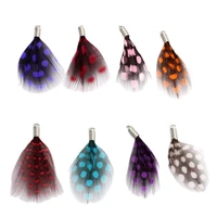 12pcslot 35mm colorful natural pearl feathers tassel women earrings bracelet choker diy jewelry making keychain pendants