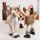 Куклы Санта-Клаус, новогодние подарки на день рождения для друга, любителей семьи, рождественские украшения для дома, выдвижная стоячая игрушка