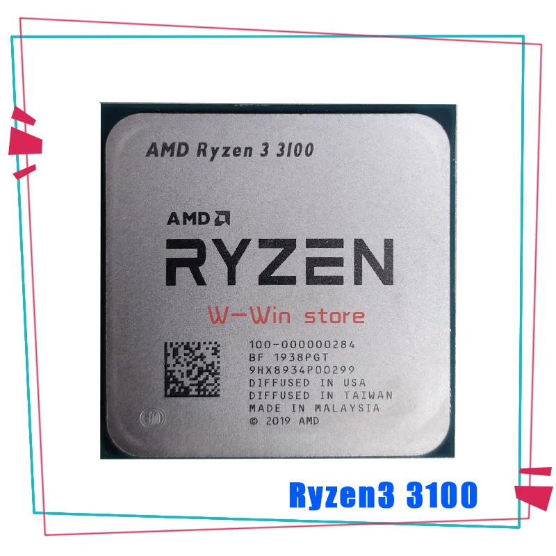 Процессор AMD Ryzen 3 3100 R3 6 ГГц четырехъядерный восьмипоточный процессор 65 Вт L3 = 16M