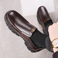 men comfortable casual genuine leather shoes sneakers fashion retro soft outdoor male walking footwear shoes 2022 large size 46