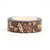 NEW 1 Roll 10M Diary decorating Foil Diamond Moon Stars and Leaves DIY  Journal Adhesive Masking Tape Cute Stationery 4