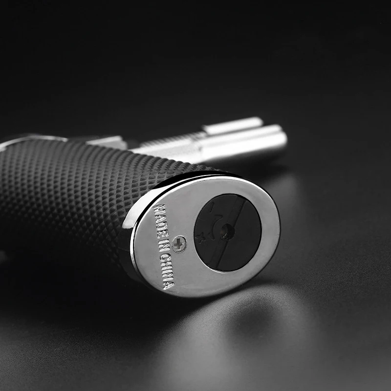 Пистолет распылитель фонарь зажигалка металлический без огня прямой бутановый