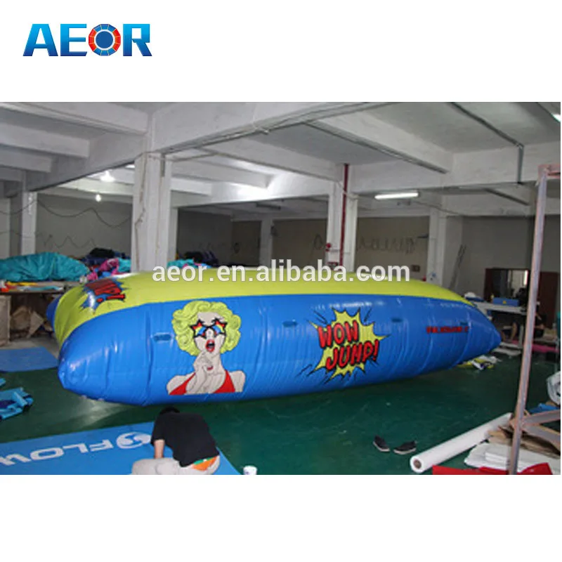 Радужный надувной водный батут воздушный мешок водная катапульта пусковая