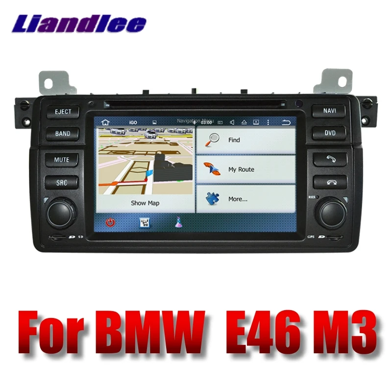 Liandlee автомобильный мультимедийный плеер NAVI для BMW 3 серии E46 M3 1997 ~ 2006 с DVD BT