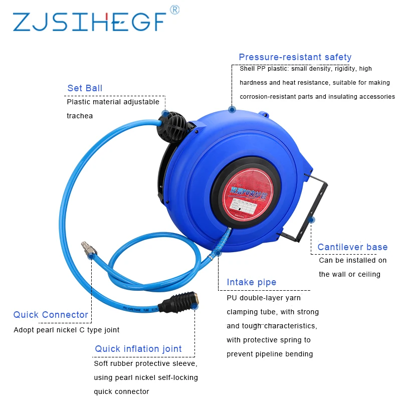 Пневматический шланг Pu 8*5/10*6 5/12/8 Автомобильная ветровая труба катушка пряжа