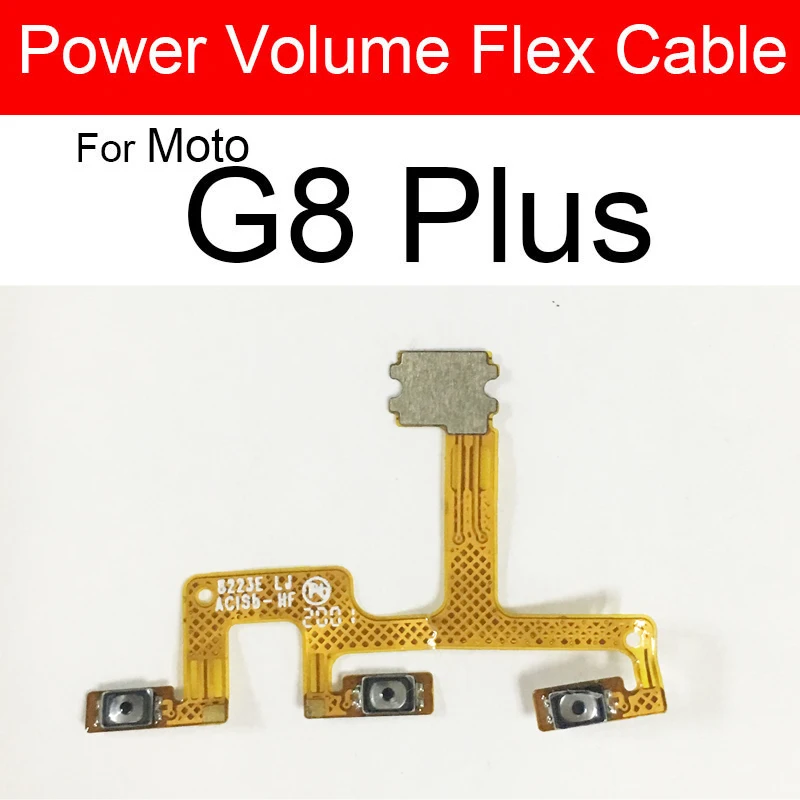 Гибкий кабель для Motorola Moto G4 G5 G5s G6 G7 G8 Power Play Plus с боковым ключом Butoon Flex ленточный