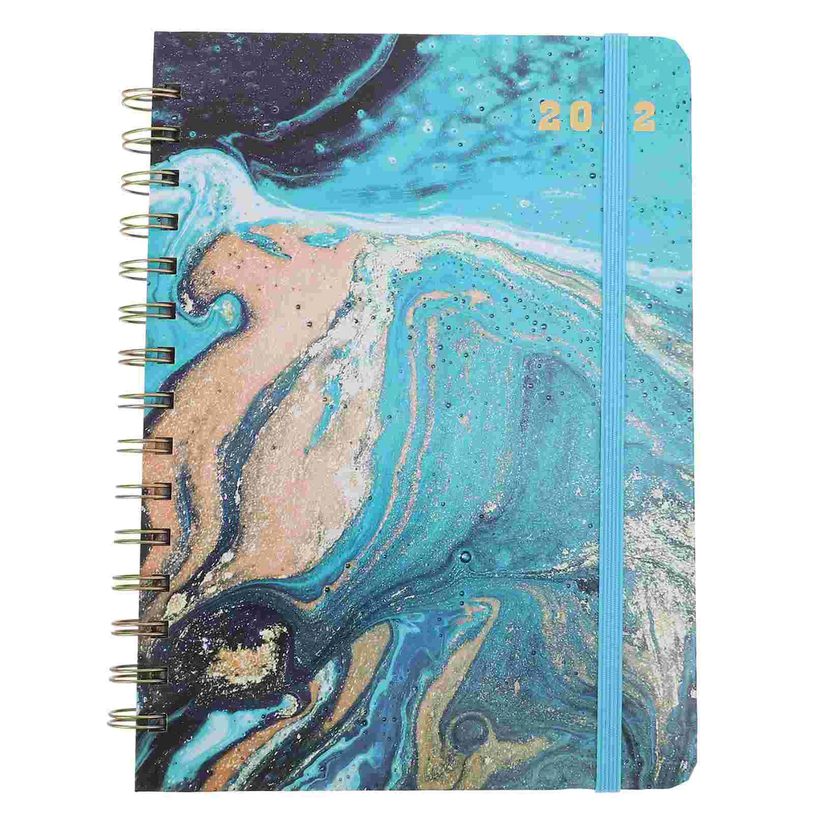 

1 Pc Beautiful 2022 English Notepad Portable Schedule Planning Book for Students Teachers