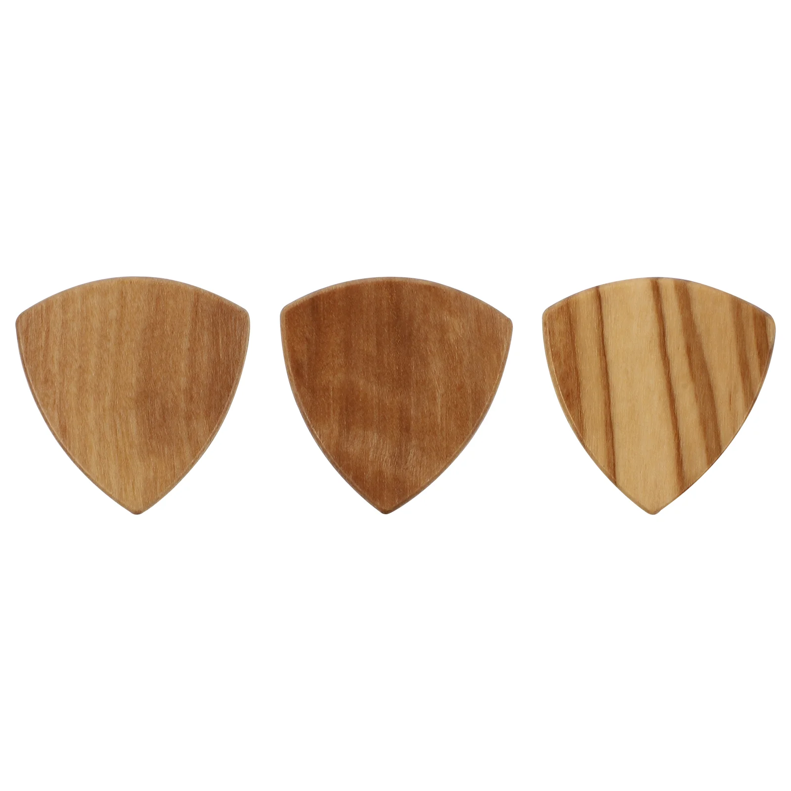 

3 шт. креативные деревянные гитарные медиаторы, практичные аксессуары для гитары (деревянный цвет)