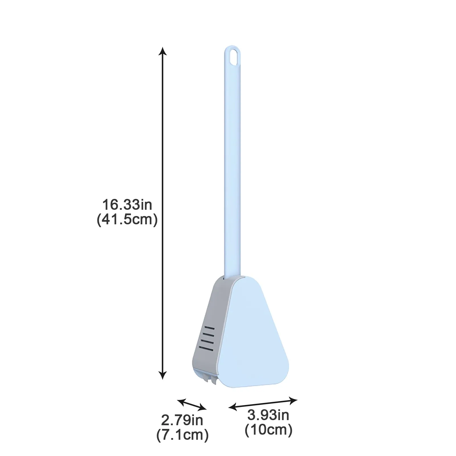 

Toilet Brush Holder Silicone Bristles Toilet Bowl Cleaner Brush Deep Cleaning with Non-Slip Long Handle Floor Standing Holder