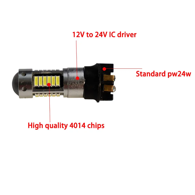 2 шт. PW24W PWY24W Янтарный ксенон белый 30 SMD 4014 светильник поворота s светодиодный ные
