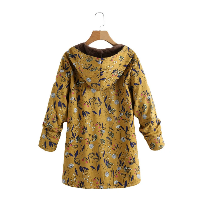 Женское пальто-парка на молнии зимнее теплое утепленное пальто с винтажным