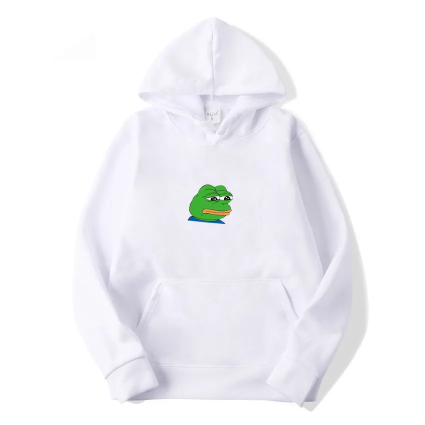 

Men/Women Sad Frog Print Sportswear Hoodies Male Fleece Long Sleeve Hip Hop Hoodie Slim Fit Sweatshirt Hoodies for Men Hoody