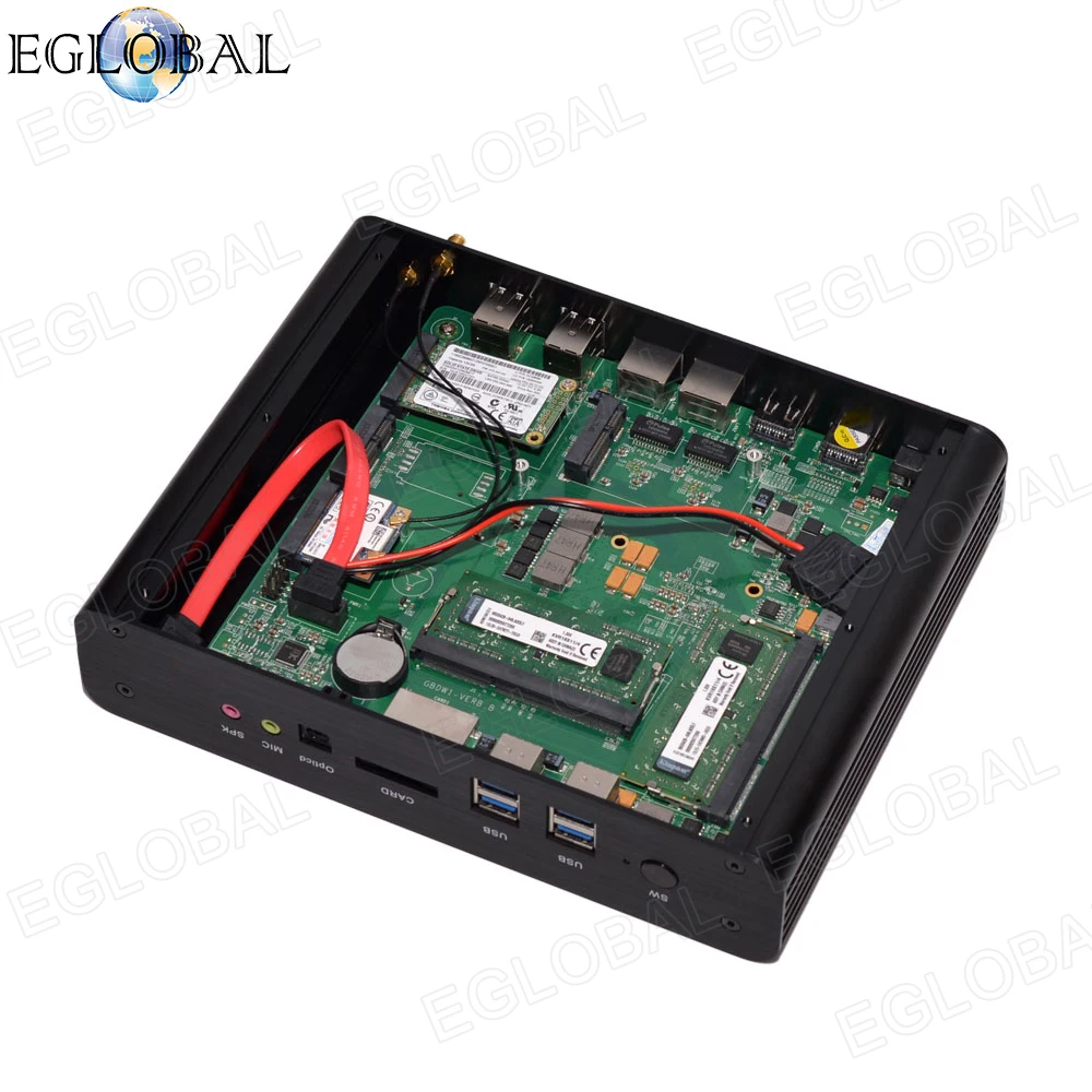 Core I7 4500U 16 Гб ОЗУ 128 ГБ SDD 1 ТБ HDD безвентиляторный Intel Nuc Мини ПК Windows10 поддержка 4K Dual Lan Dual HDMI дисплей 4K 3D игры