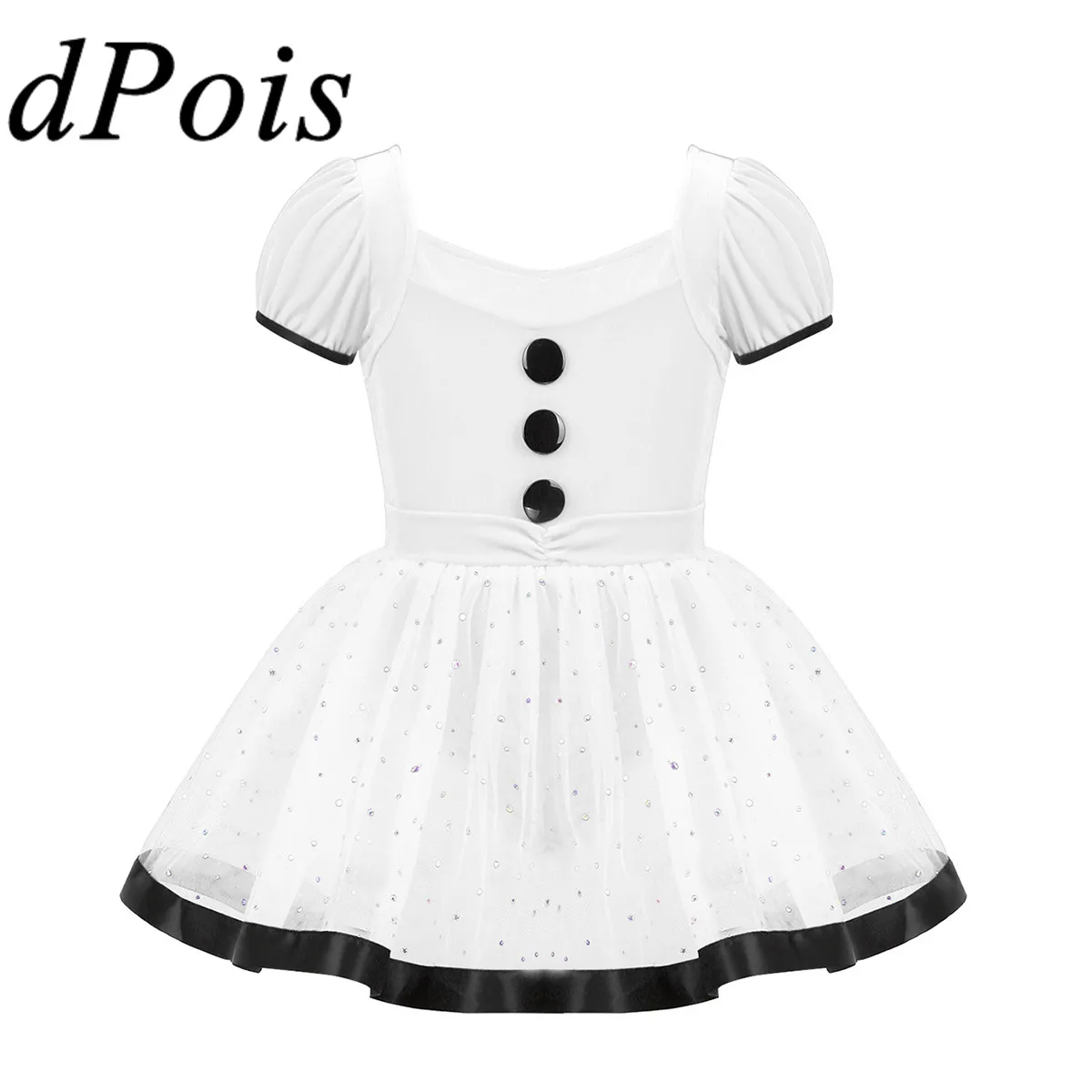 Детское гимнастическое трико балетное платье юбка для рождественских танцев