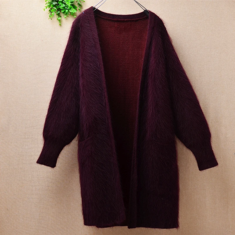 Модный женский свитер из натуральной норки и кашемира кардиган натурального