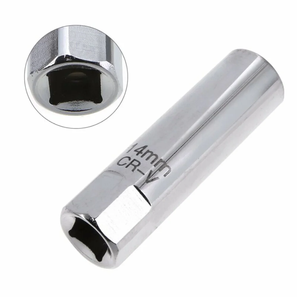 

1pc Spark Plug Socket Metal 14mm Auto Car Equipment Installation Removal
