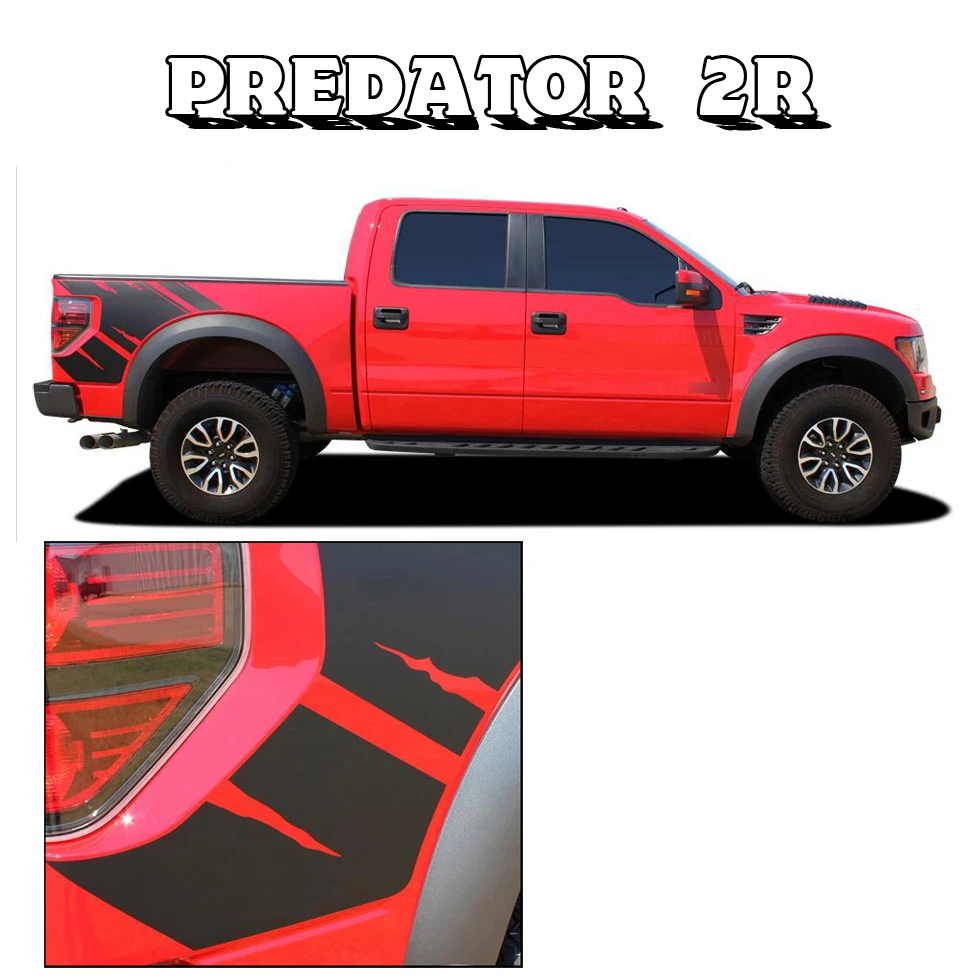 Задние задние боковые графические виниловые наклейки для Ford FORD F150 RAPTOR 2009 2010 2011 2013