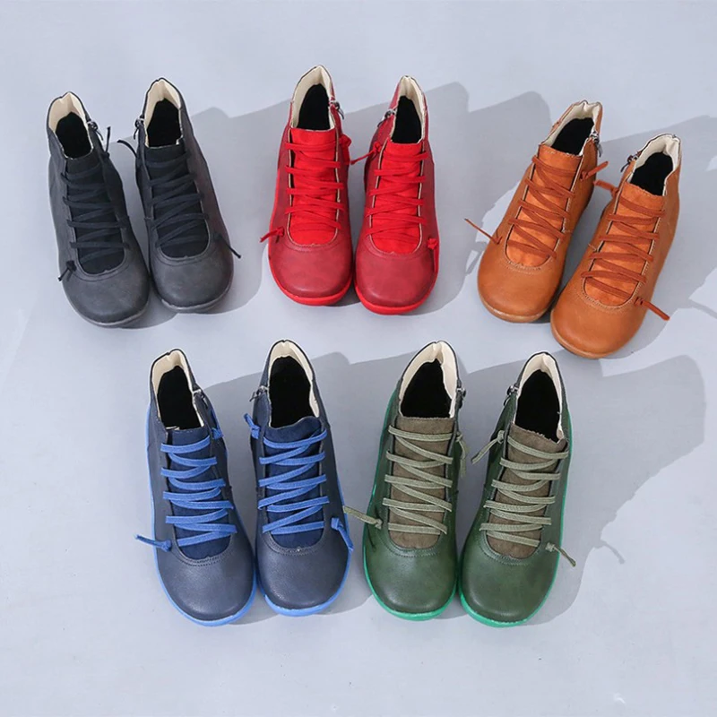 Сапоги в стиле ретро Осенние и зимние сапоги martin жира британском Высокое