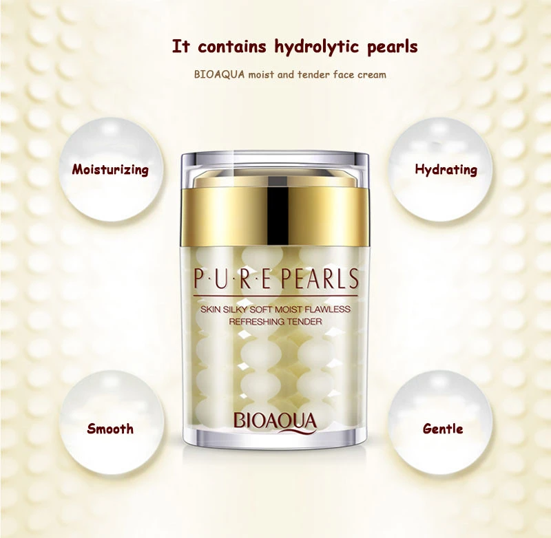 2 шт./лот BIOAQUA Pure Pearl крем для лица + эссенция Гиалуроновая кислота глубокое