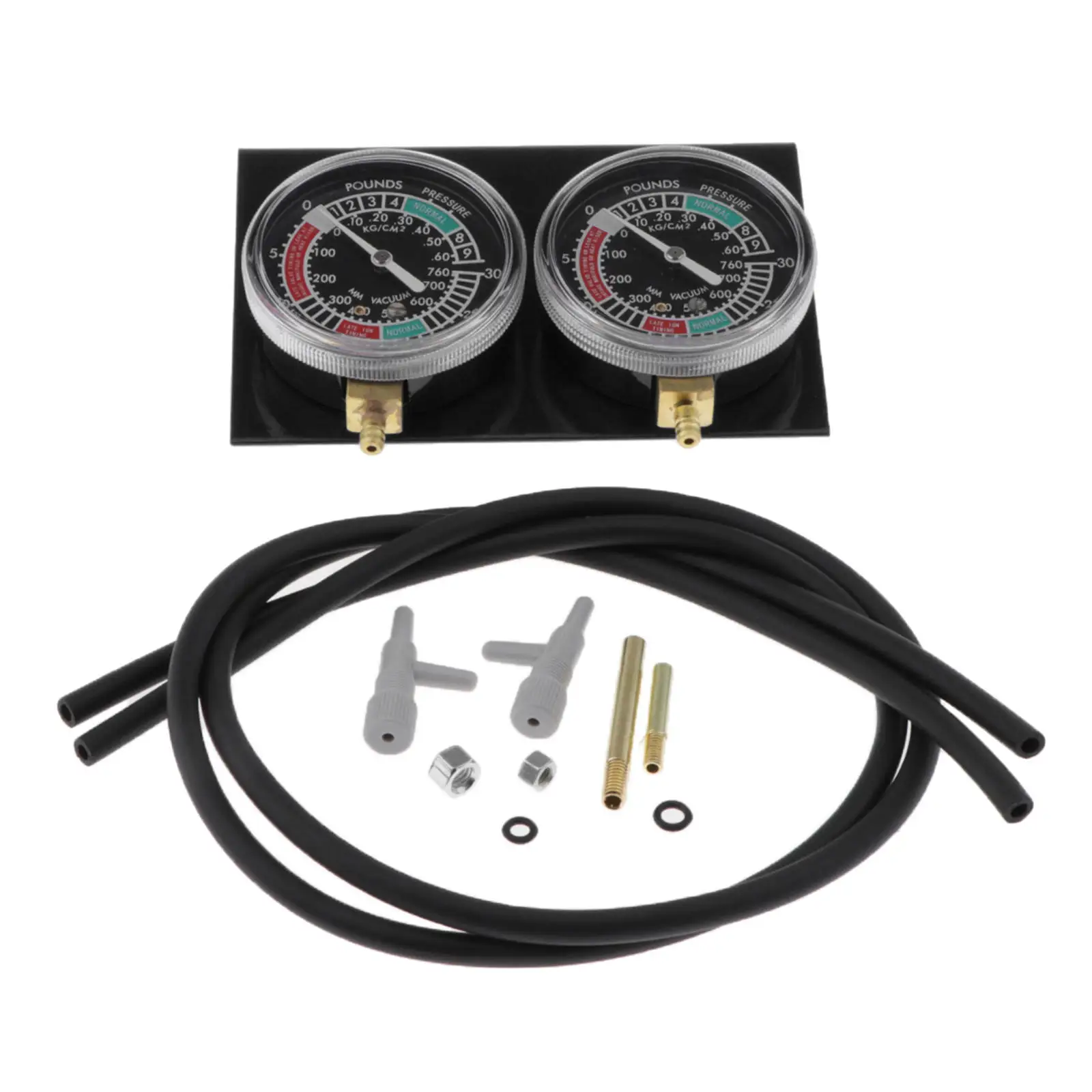 

Motorbike Professional Tool Carburetor Vacuum Gauge Balancer Synchronizer w/Hose Kit Durable for 2 Cylinder Engines Honda Yamaha