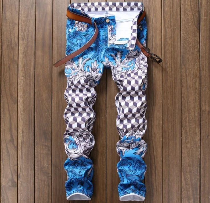 Стильная мужская обувь для ночного клуба джинсы Роскошные Брендовые мужские