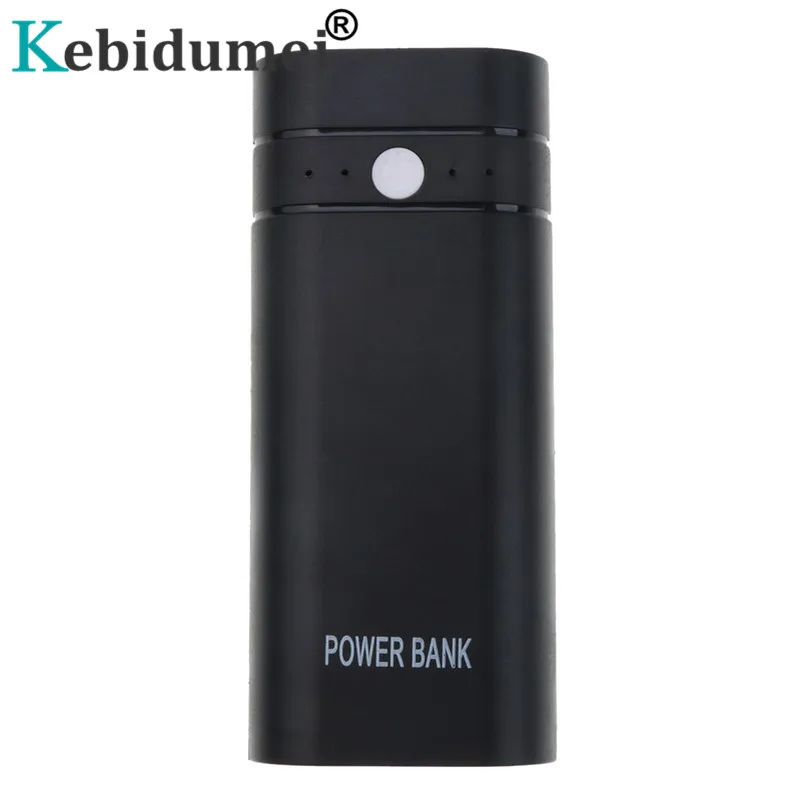 Kebidumei USB внешний аккумулятор зарядное устройство чехол 2X18650 зарядка Внешняя