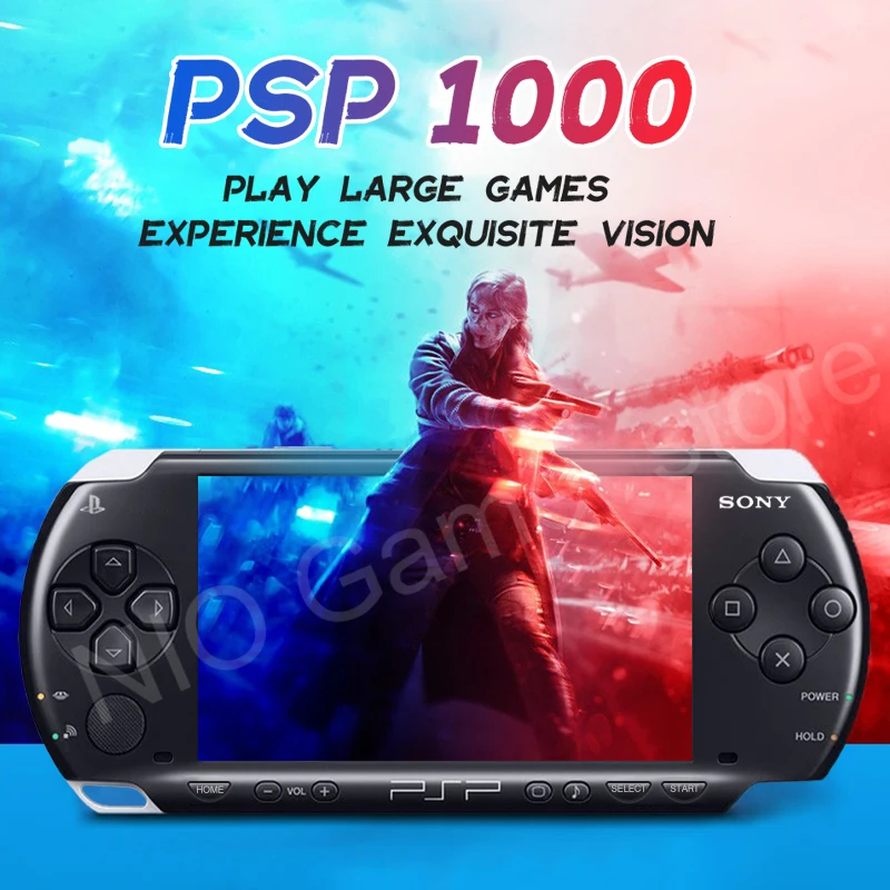 Оригинальная PSP восстановленная для Sony 1000 PSP-1000 игровая консоль 16 32 ГБ 64 128 карта