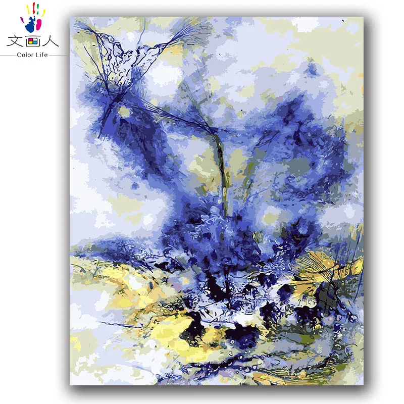 Абстрактная картина с цифрами маслом китайская известная живопись абстрактные