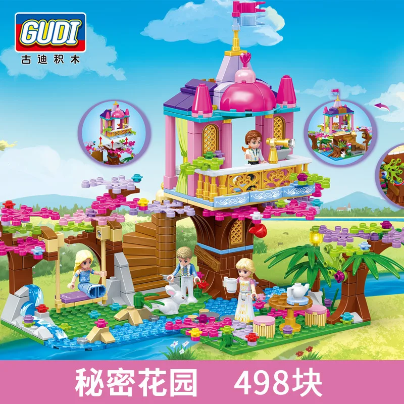 GUDI 9019 Disneylys принцесса Алиса кирпичи замок вечерние Legoings друзья строительные