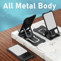 tongdaytech universal foldable metal desk moblie phone holder adjustable cell phone stand soporte movil support telephone tablet