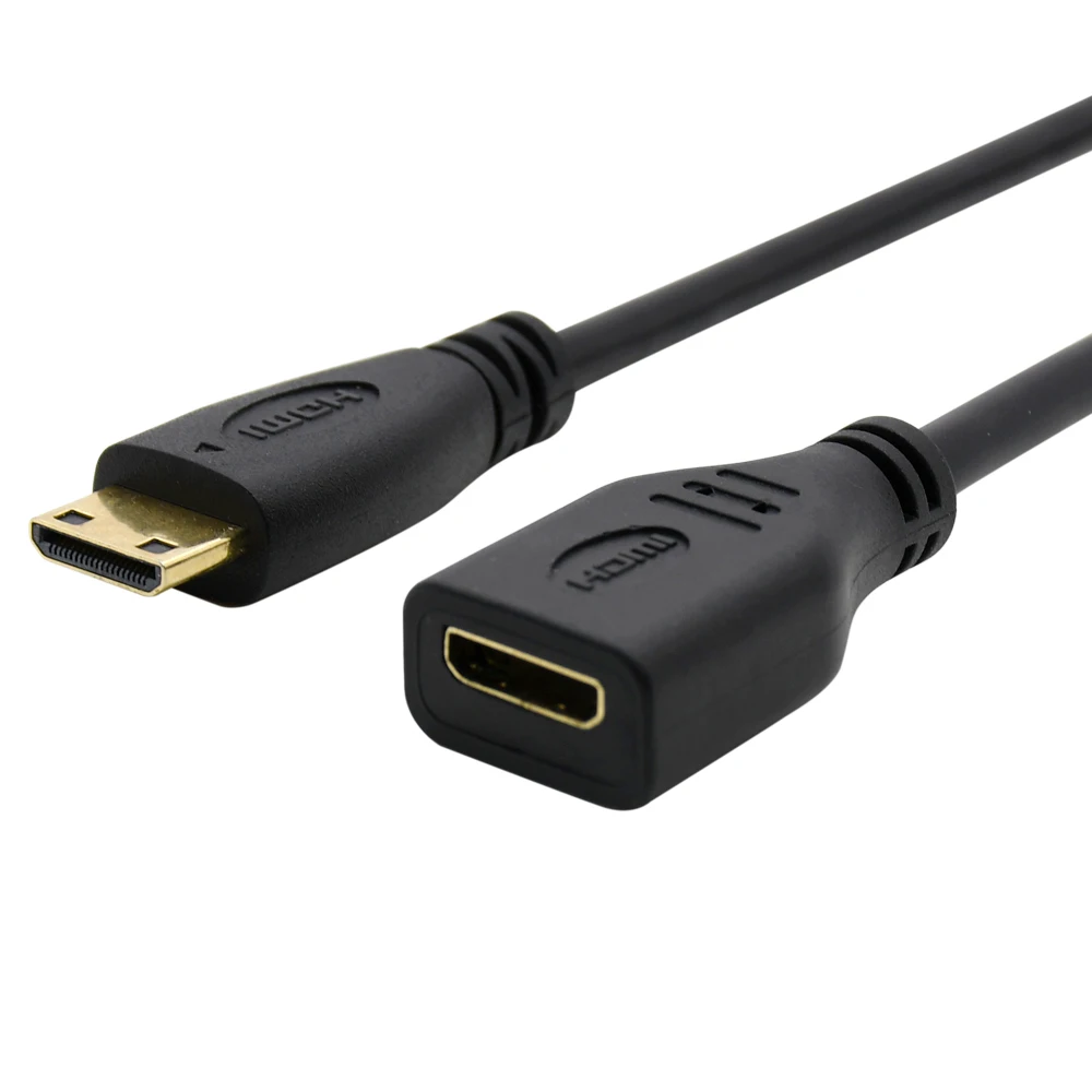 

Mini HDMI-Compatible male to female extension cable 15cm