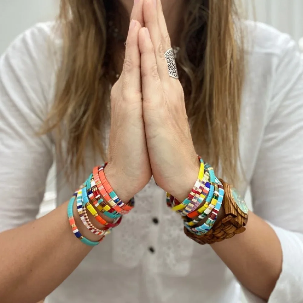 Go2boho Chic Miyuki браслет ювелирные изделия для женщин Boho Tila Бусы Браслеты подарок