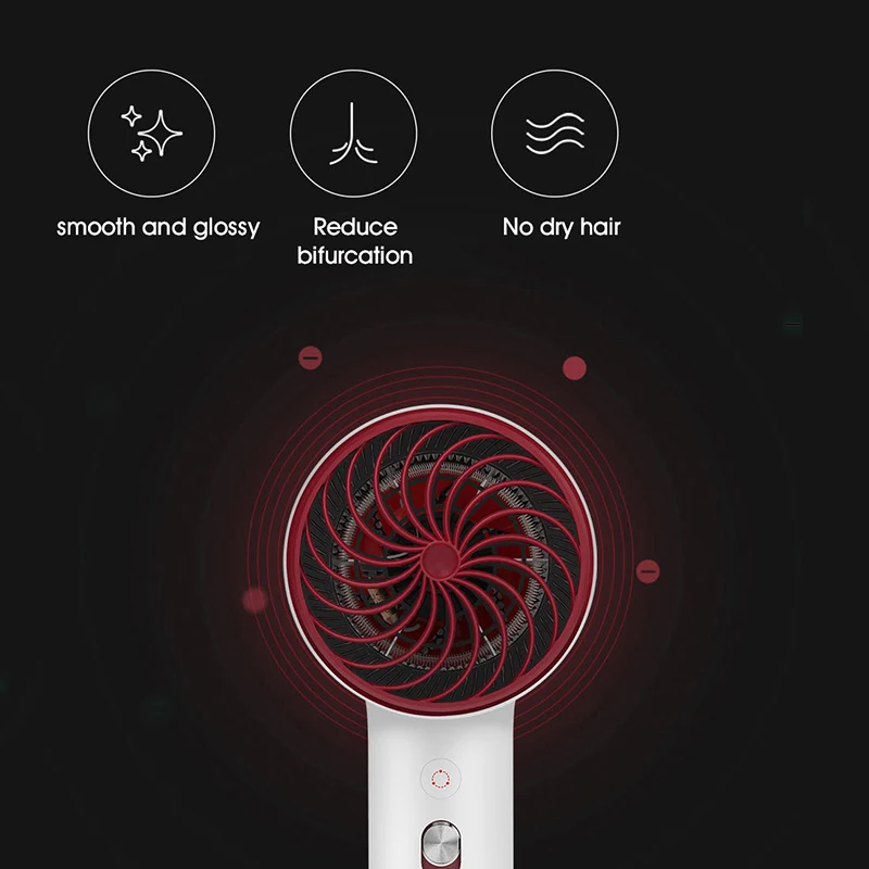 Фен профессиональный SOOCAS H5 с отрицательными ионами мощный электрический фен из