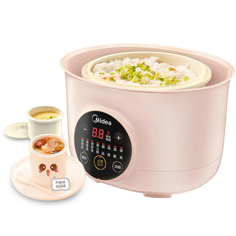 

electric cooker household ceramic soup automatic bird's nest water-proof stew pot boil porridge artifact health casserole small