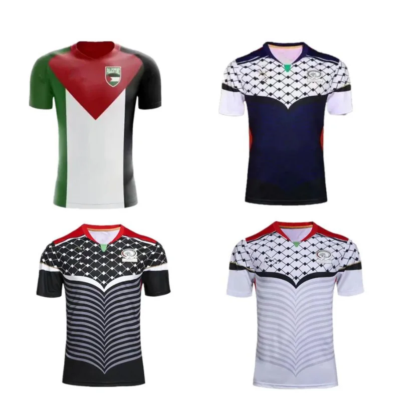 

2020 2021 2022 Palestine white and black shirt home away shirt training shirt tracksuit men's T shirt 21 22 men shirts