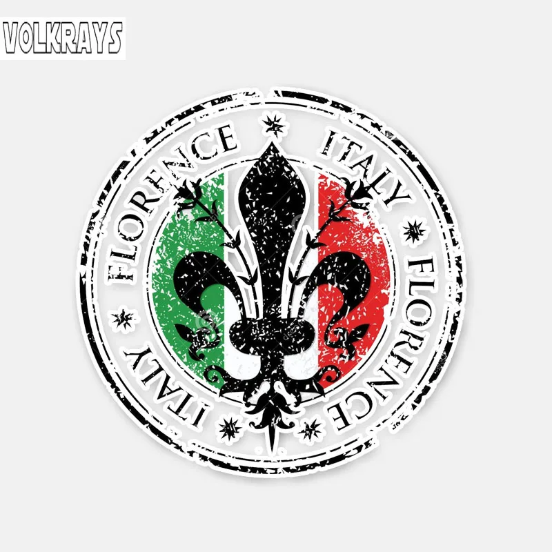 

Volkrays креативные автомобильные стикеры Firenze итальянские круглые Мотоциклетные аксессуары Светоотражающая Водонепроницаемая виниловая нак...