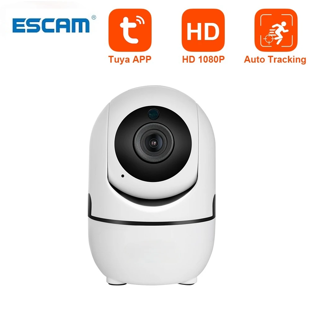 

ESCAM Mini Size WiFi IP Camera HD 1080P Tuya App Indoor Camera Home Security WIFI Surveillance Night Vision Motion Alarm System