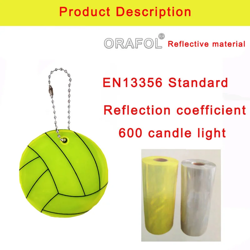 Мягкий двухсторонний отражающий волейбольный брелок из ПВХ подвеска-Шарм