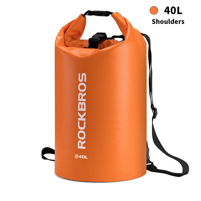 40L ROCKBROS 40л спортивная сумка для плавания водостойкий рюкзак из пвх сумки для женщин и мужчин Спорт на открытом воздухе Пешие прогулки плечо многофункциональный складной Bgas - Цвет: 40L