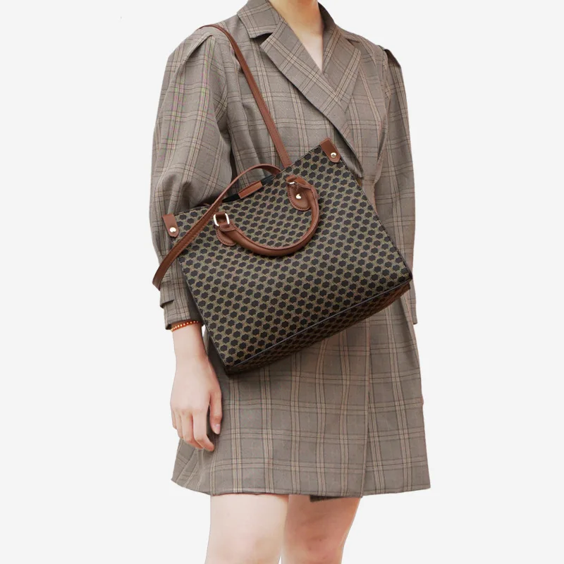 Роскошные элегантные принты сумки-шопперы для женщин 2019 новый дизайнер 2 штуки из