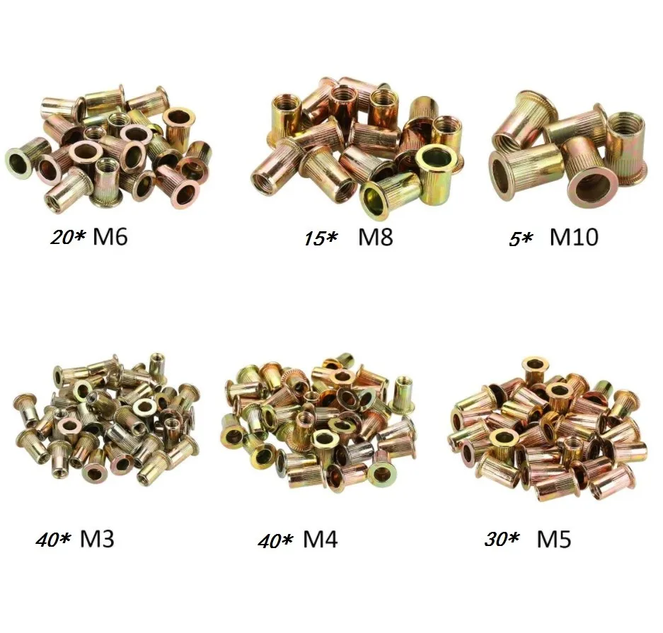 

Riveting Tool Kit Rivet Nuts Thread Setting Tool Nutsert M3 M4 M5 M6 M8 M10 Rivet Tool Toolless Quick-Change Head