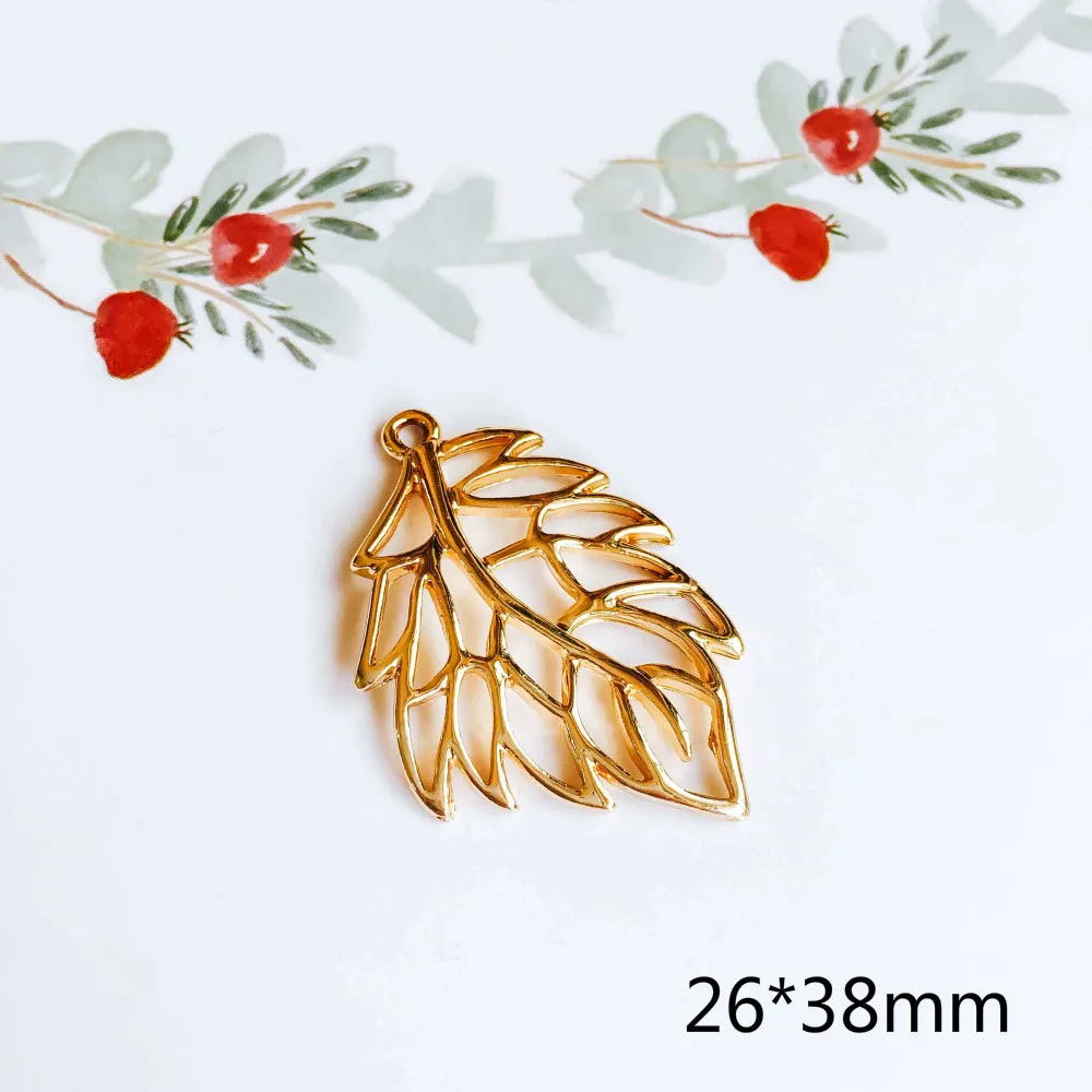 Разноцветные аксессуары для сережек в форме листьев ожерелья подвески