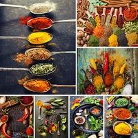 amtmbs kitchen seasoning diy painting by numbers adults for drawing on canvas handpainted oil coloring by numbers wall art decor